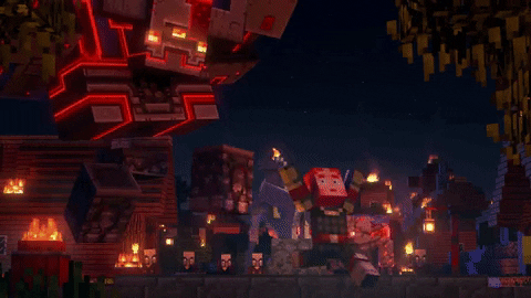 Run Away Video Game GIF by Minecraft