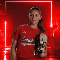 Softball Go Cards GIF by Louisville Cardinals