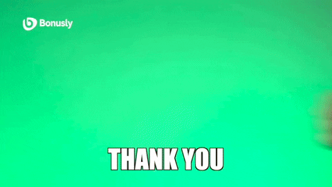 bonusly giphyupload thank you thanks thumbs up GIF