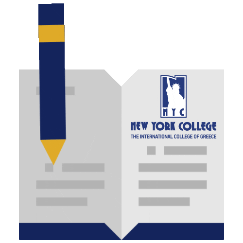 nycgreece college new york university student Sticker