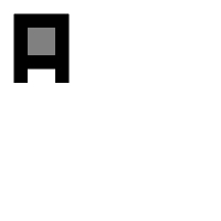 black and white pixel GIF by 16-x-16