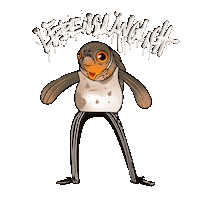 LebenslaenglichTattoo dance tattoo piranha gopnik Sticker