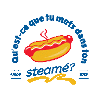 Hotdog Steamer Sticker