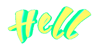 text wordart hell Sticker