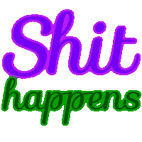 shit happens Sticker