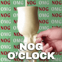 Egg Nog Christmas GIF by Chris Cimino