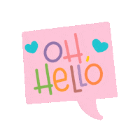 Cartoon Hello Sticker