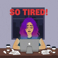Tired Office Desk GIF by World Of Women