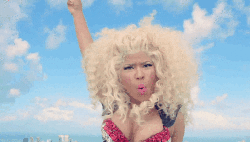 Happy Nicki Minaj GIF