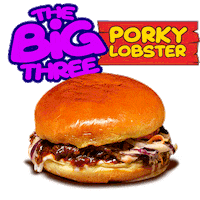 PorkyLobster panama lola lobster ham Sticker
