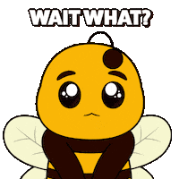 Confused Wait What Sticker by Plan Bee Studios