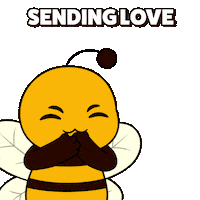 I Love You Kisses Sticker by Plan Bee Studios