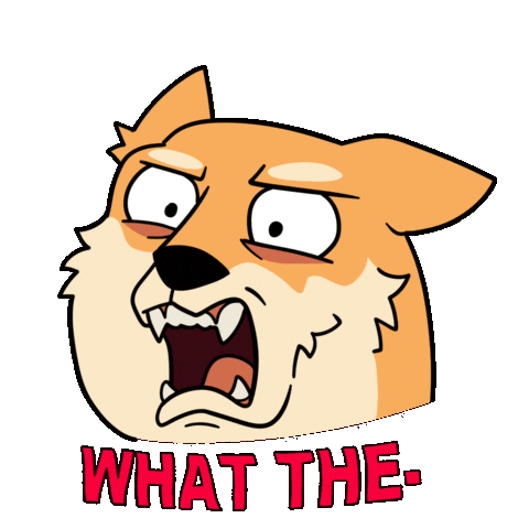 What The Wtf Sticker by Doge Pound