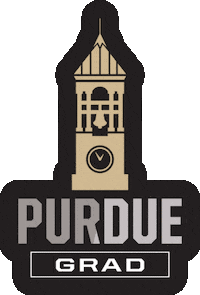 Black And Gold Graduation Sticker by Purdue University