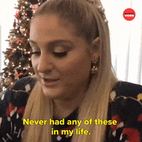 Meghan Trainor Christmas GIF by BuzzFeed