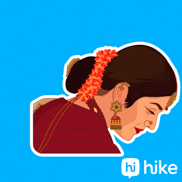 Tik Tok Blush GIF by Hike Sticker Chat