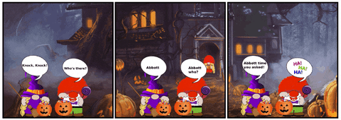 Knock Knock Halloween GIF