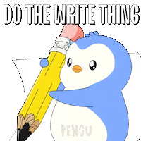 Do The Right Thing School Sticker by Pudgy Penguins
