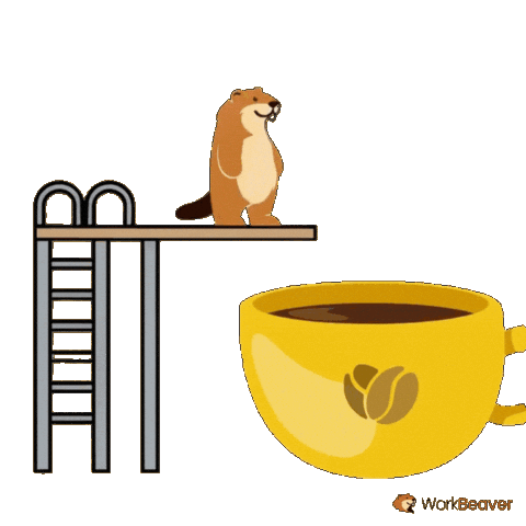 Good Morning Coffee Sticker by WorkBeaver
