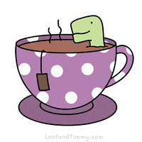 loofandtimmy kawaii drink adorable tea GIF