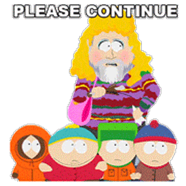Please Continue Sticker by South Park