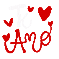 In Love Hearts Sticker
