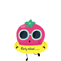 Cocktail Caribbean Sticker by Party Island Curacao