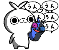 Line うさぎ Sticker by クレイジー闇うさぎ