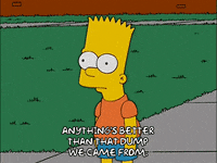 bart simpson yard GIF