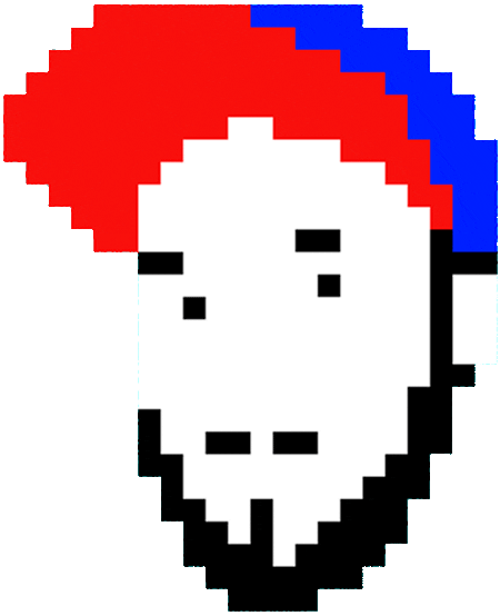 SQ24 yes cool pixelart wink Sticker