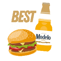 beer and food comida Sticker by Cerveza Modelo Guatemala