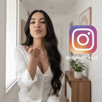 Model Blowing Kiss GIF