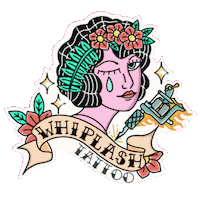 Tattoo Whiplash Sticker by display name: whiplashtattoostudio