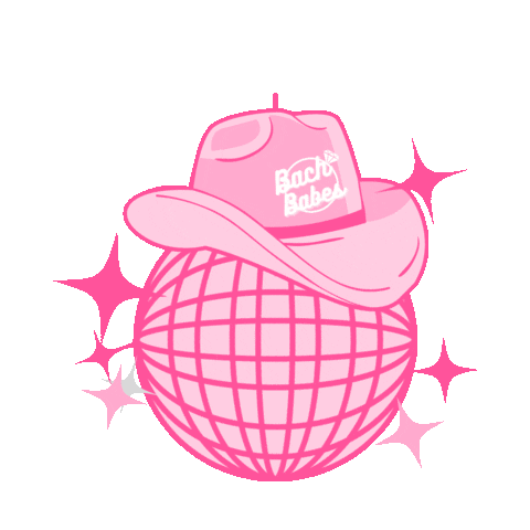 bach_babes giphyupload bachelorette discoball cowgirl hat Sticker