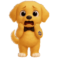 Shocked Cute Dog Sticker