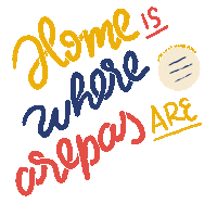 Venezuela Arepas Sticker by Andrea Tredinick