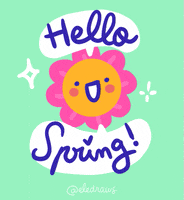 Happy Flower GIF by Eledraws (Eleonore Bem)