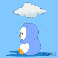 Sad Rainy Day GIF by Pudgy Penguins