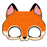 Fox Mask Sticker