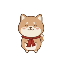 Shiba Inu Dog Sticker by Shibakatsu しばかつ