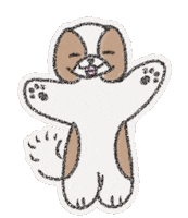 Happy Dog Sticker