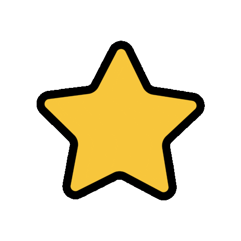 Yellow Star Spark Sticker