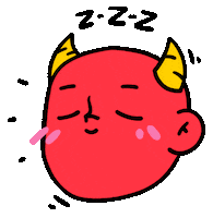 cookieonthestreet cute sleep you devil Sticker
