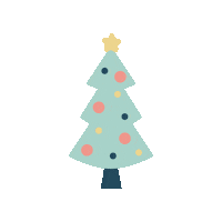 Christmas Tree Sticker by Tate + Zoey