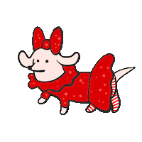 Dog Christmas Sticker by Stefanie Shank