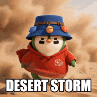 Desert Storm Penguin GIF by ZaddyFi