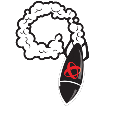 Superloop giphyupload rocket rocketship blast off Sticker