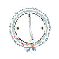illustration clock GIF by Thoka Maer