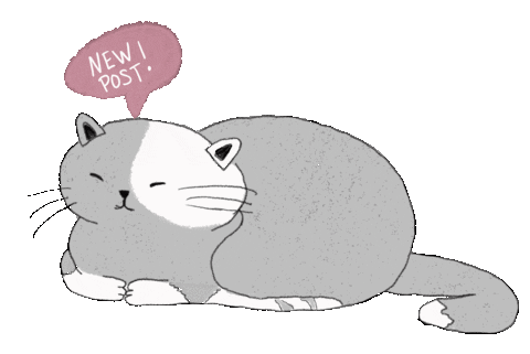 Cat New Post Sticker