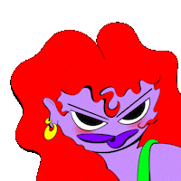 Nikoteenie girl woman annoyed sassy Sticker
